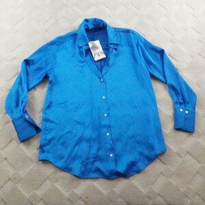 Zara Blue Button Down Shirt
